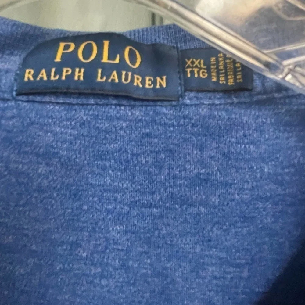 Ralph Lauren Men's Polo Shirt XXL Heathered Blue